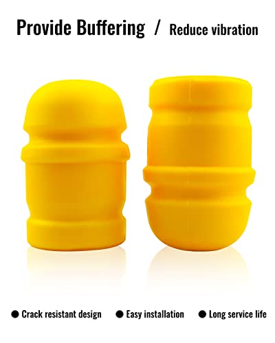Image of 2Pcs Front Bump Stops Fit for Jeep Wrangler JK 2007-2018 Replace 52060428AB | Upper Suspension Control Arm Jounce Bumpers