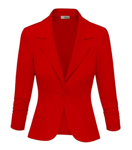 Hybrid & Company Women Super Comfy Ponte Office Blazer