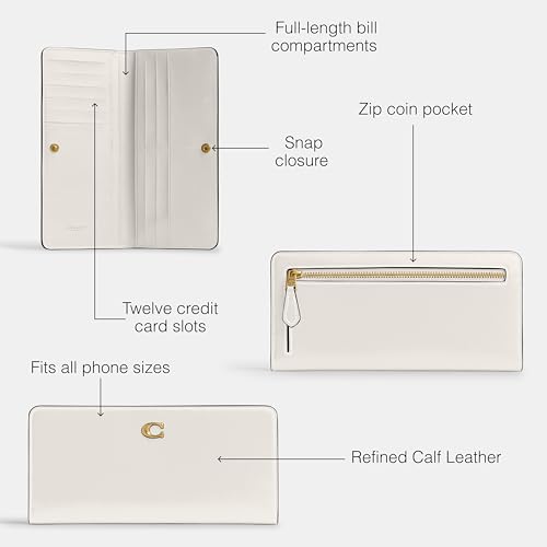 Coach Women's Essential Skinny Accessory-Travel Wallet, B4/Chalk3