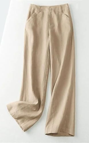 Women's Casual Cotton Linen Wide Leg Pants Autumn Spring Summer Fashion2