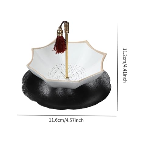 Passoire à thé en forme de parapluie infuseur blanc de table - 3