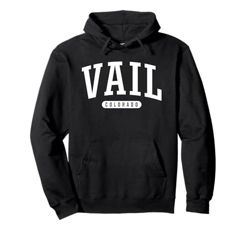 Vail Hoodie Sweatshirt College University Style CO USA Pullover Hoodie