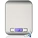 Ulixii Elektronische Küchenwaage Digital, Lebensmittel- / Koch- / Backwaage, LCD-Display, Edelstahl, Hochpräzise, 1g-5kg (Silber).