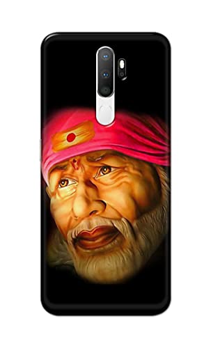 Image of PRINTFIDAA Sai Baba Lord Shiridi Great God Hinduism Religious Hard Back Cover for Oppo A5 (2020) / Oppo A9 (2020) / Oppo A11x Back Cover -(P6) KAT1002