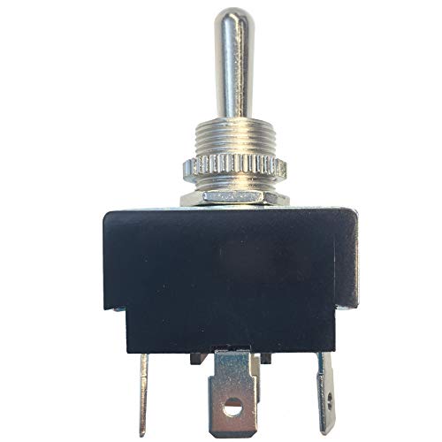 Gardner Bender GSW-126 Electrical Toggle Switch, DPDT, ON-OFF-ON 10 A/125V AC, O Ring Terminal Gardner Bender GSW-126 Electrical Toggle Switch, DPDT, ON-OFF-ON 10 A/125V AC, O Ring Terminal