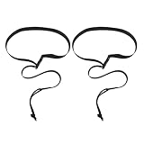 MOTHNUR Correas de Snowboard Ajustables 68 Cm Negras, Juego de 2 Unidades, Correas de Sujeción para Fijaciones de Esquí, Accesorio Ligero para Deportes de Invierno y Transporte