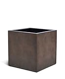 ESCHBACH® Pflanzkübel Cube 50 Rost Braun Quadratisch * 50 x 50 x 50 cm * 10 Jahre Garantie