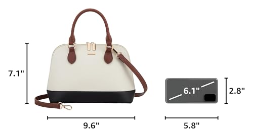 Image of LOVEVOOK Purse for Women Crossbody Bags Classic Double Zip Top Handle Dome Satchel Bag