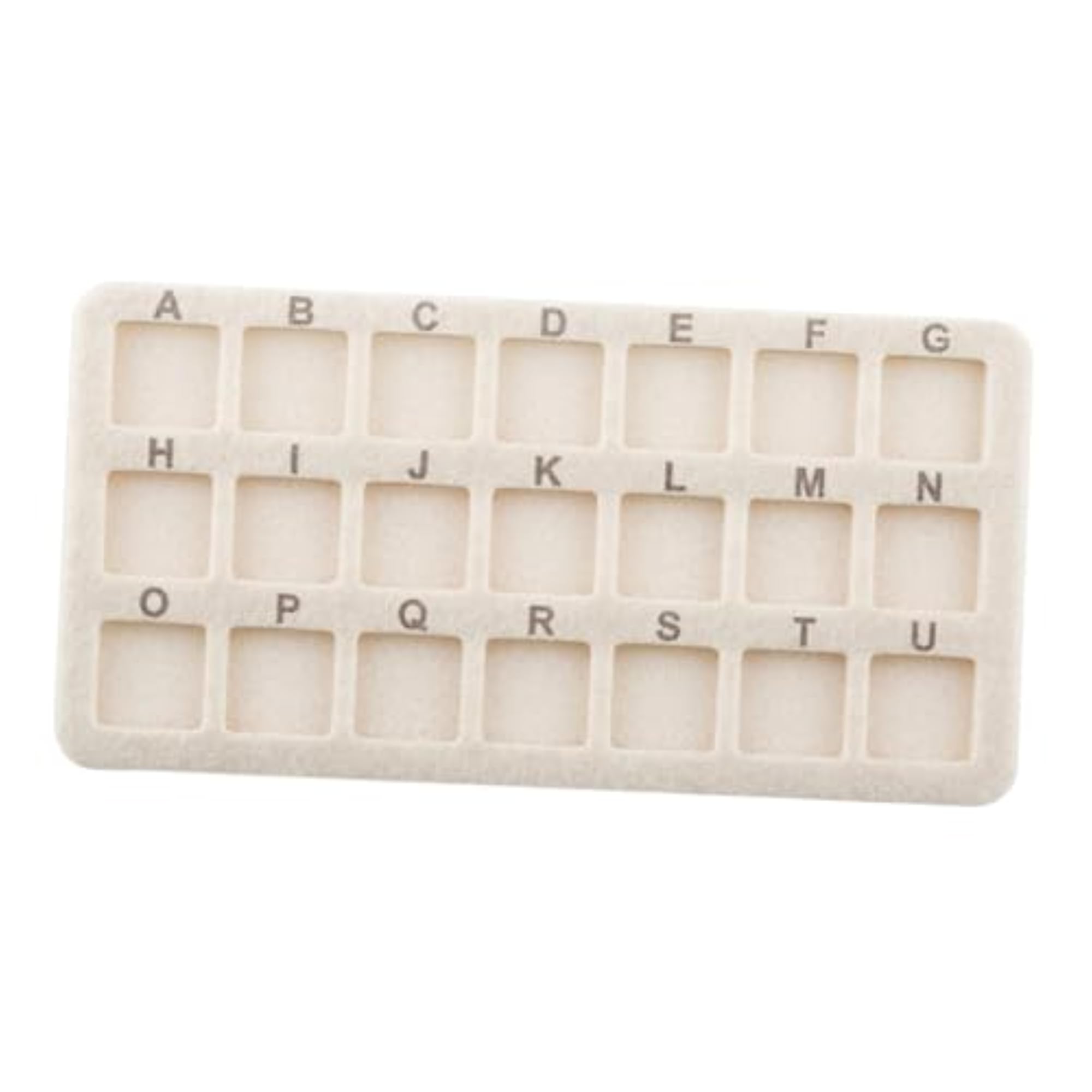 Bead Mat 21 Grid Rectangle Beading Pad for Necklace Making