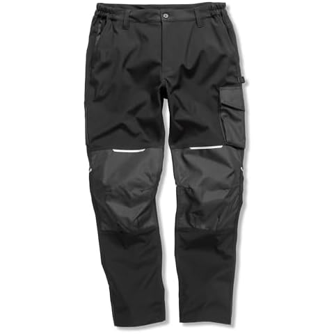 Result Workguard Slim Softshell Trousers, Black Cover