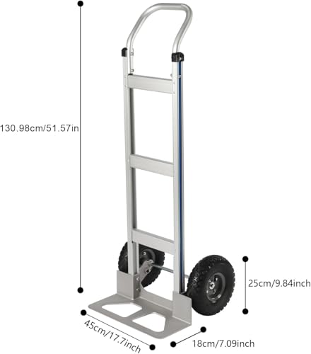 Carretilla de mano 2 en 1 de aluminio 500 lbs miniatura 3