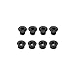Origin8 Chainring Bolt Set Thruster MTB/Boost/Fat Single STL Bk