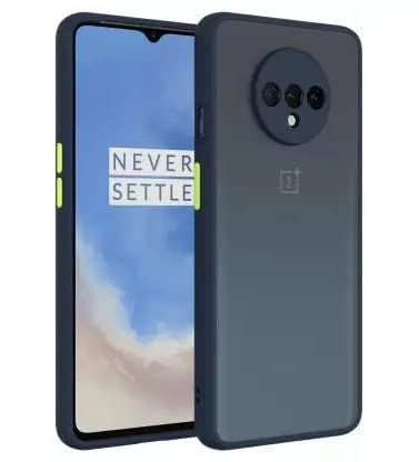 MOBILOVE Back Cover for OnePlus 7T | Smoke Translucent Shock Proof Smooth Rubberized Matte Hard Back Case Cover with Camera Protection (Blue) (B09W46B8K7) Amazon Price History, Amazon Price Tracker