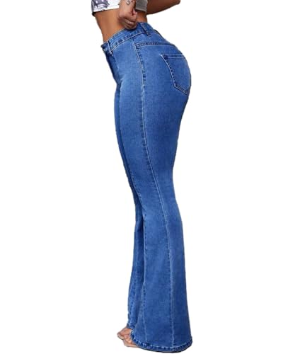 Flare Jeans for Women Bell Bottom Jeans High Waisted Slimming Stretchy Denim Pants4