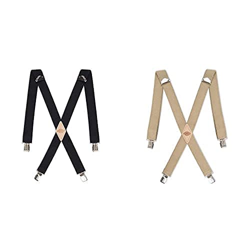 Image of Dickies Men's 1-1 /4 inch Solid Straight Clip Suspender - Adjustable Fit, Heavy-Duty Clips