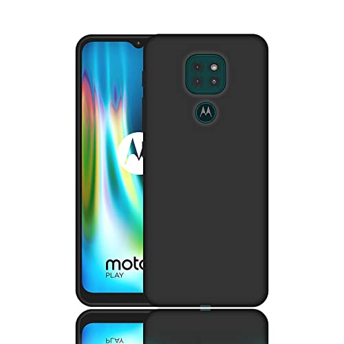 Image of Case Creation for Moto G9 2021 Back case, Motorola Moto G9 Slim Flexible Smart Look case with 360 Camera All Angle Protection (Pure Black)