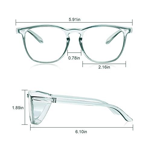Image of SQIMZAR Safety Glasses Goggles For Women Nurses Protective Eyewear,Anti Fog Safety Goggles