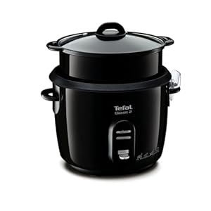 Tefal New Classic Reiskocher RK1038 | automatische Programme | Warmhaltefunktion | 5L Fassungsvermögen | Dampfgarfunktion | schwarz-metallic