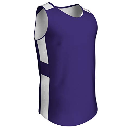 CHAMPRO Camiseta de basquete feminina reversível Crossover