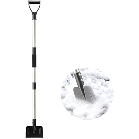 Ice Chopper for Driveway, 48 inch Stainless Steel Ice Floor Scraper Long Handle Heavy Duty, Ice Snow Shovel Blower for Car Cover