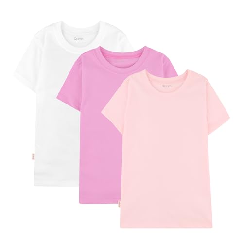 Recopilación de Camisetas de manga corta para Niña los más solicitados. 43 Baby Creysi Creysi by Oferta Especial 3 Camisetas para Niña de Manga Corta en Jersey, Ideal para tu Armario Básico