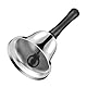 VABNEER Handglocke Glocke Klingel Hand Tischglocke Rezeptionsklingel Tischklingel Anrufsglocke(Silber)