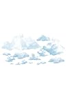 Beistle 52067 Printed Cloud Props, 3.75