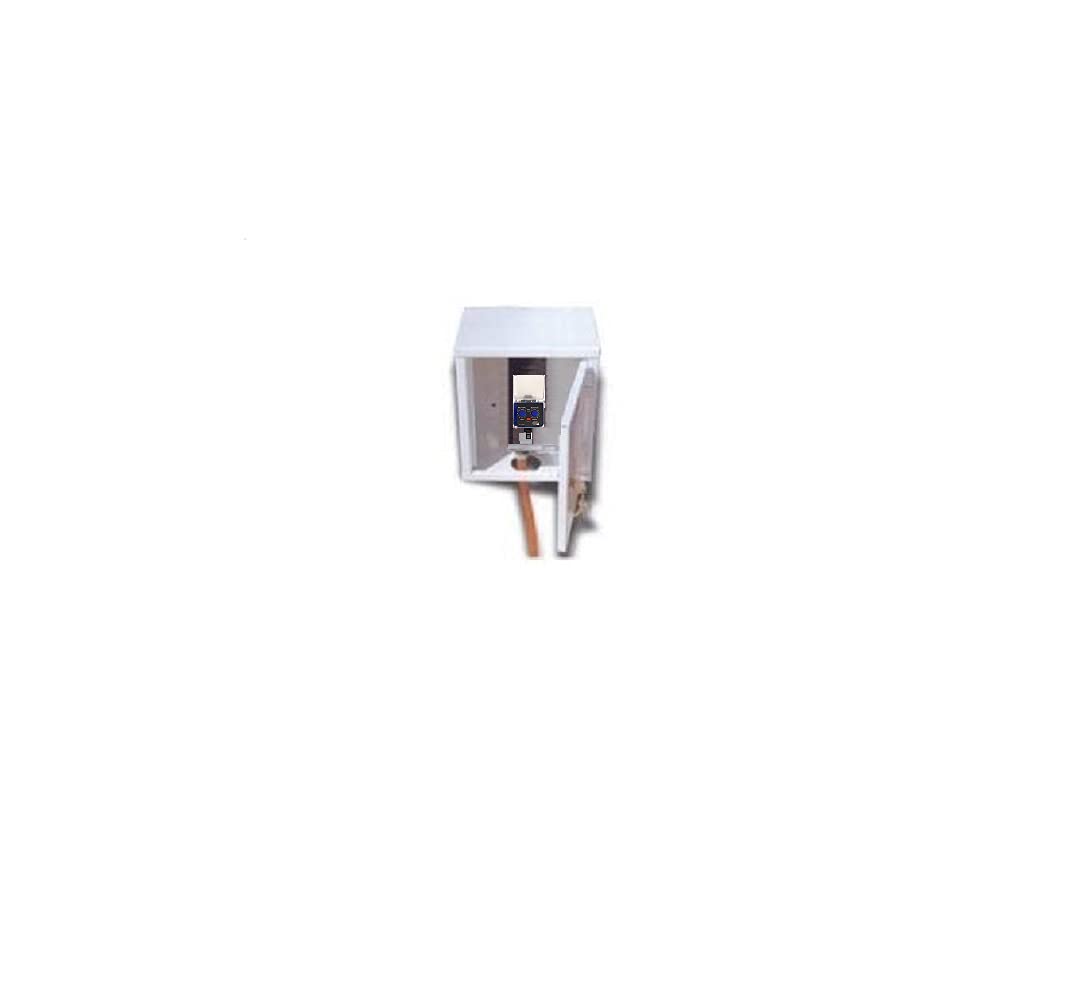 S&M 572029 Armario de protección para Programador de riego 1 Salida, Blanco