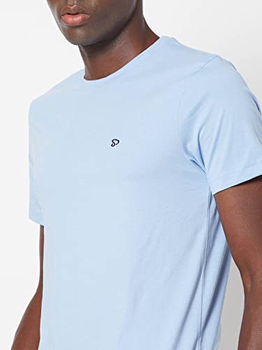 Image of sporto Men's T-Shirt | 80% Cotton and 20% Polyester | Round Neck | Breathable Casual Wear | Soft Comfortable Everyday T-Shirt | Pack of 1 | Color May Vary