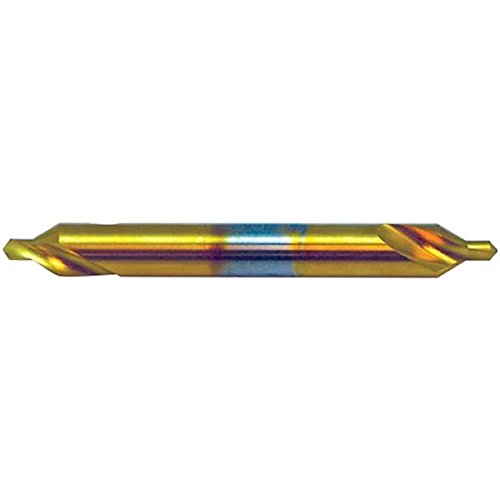 KEO 22040-TiN #2x4 RH Combined Drill and Countersink, 0.1875" Cutting Diameter, 60 Degree Cutting Angle, 4" Cutting Length, 4" Length, Cobalt, Uncoated, Long Series (Pack of 12)