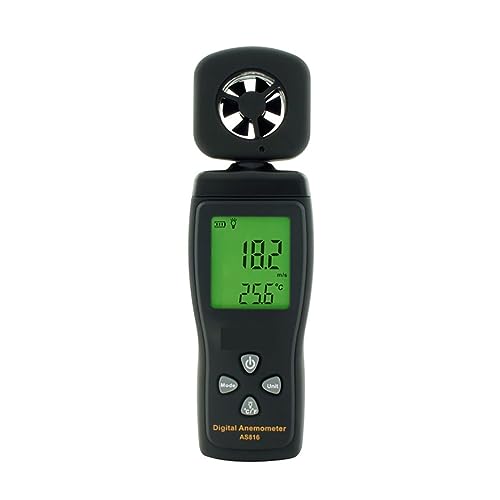 エアフローメーター 0-30M/S デジタル風速計風速計タコメーターデータホールド LCD バックライト温度測定