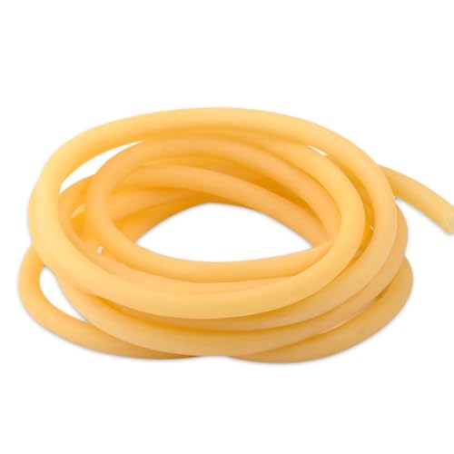 flexiable rubber Yellow 6mm x 9mm Latex Rubber Tube Hose Natural For Fitness Yoga Accessories Hose Fuel Pipe drain elastic