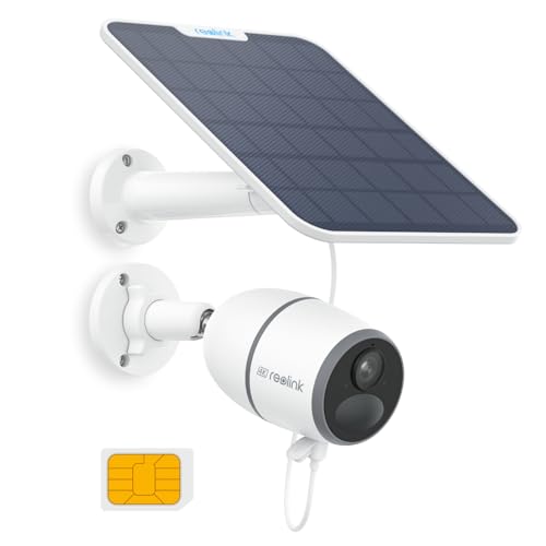 REOLINK 4K 3G/4G LTE Cellular Security Camera Outdoor, 8MP Wireless Solar Camera with Smart Detection & Accurate Alarms, Local & Cloud Storage, Remova
