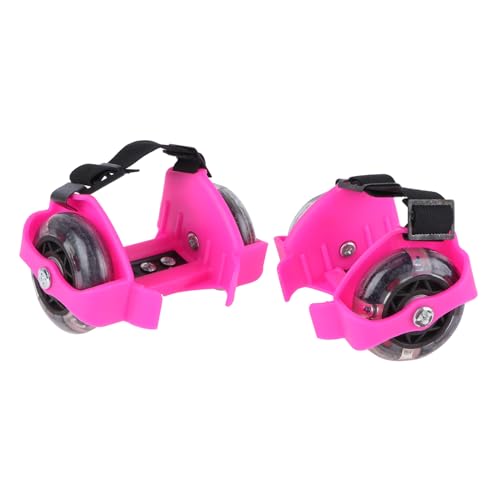 Toyvian Skate Shoes for Boys and Girls Glittery Children's Roller Light-up Shoes with Wheels