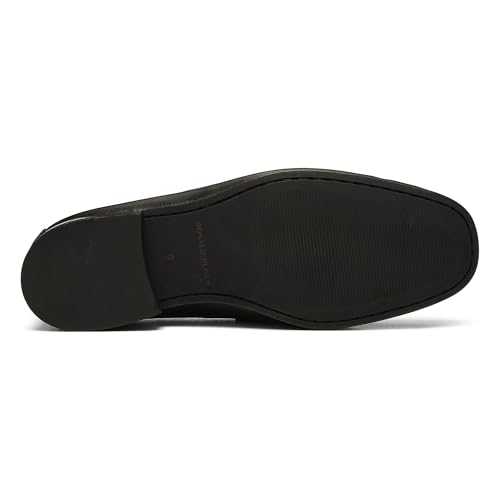 Image of Donald Pliner Donnie Men's Slip-On Loafer - Stacked Heel - Classic Dress Loafers for Men, Memory Foam Insole, Slip-On Shoes for Men, Comfortable Dress Shoes