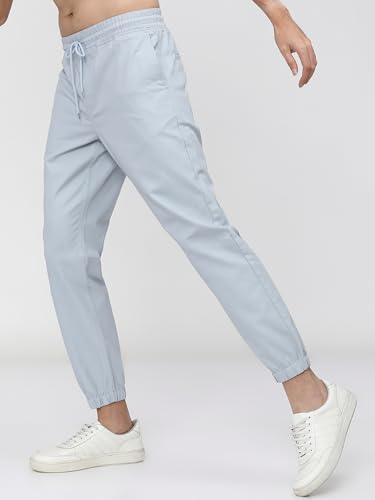 Image of KETCH Men Mid Rise Regular Fit Jogger Trouser