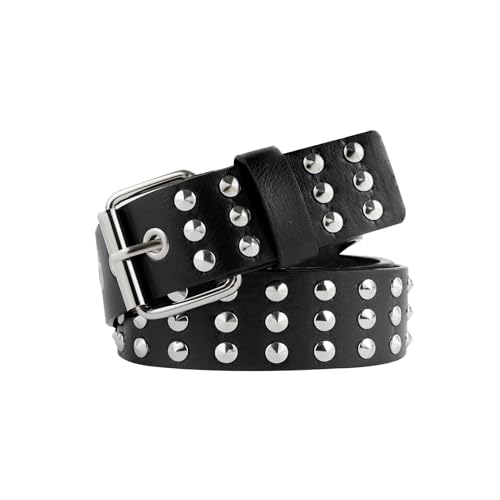 Genuine Leather Punk Leather Waist Belt for Women Vintage Accessories for Hippie Skateboarding Enthusiasts