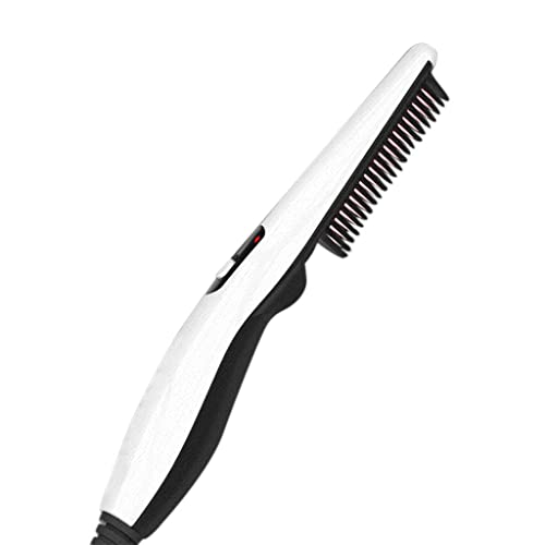 Peine multifuncional para modelado, alisado y rizado de barba y cabello, eléctrico con cerdas calientes iónicas miniatura 1