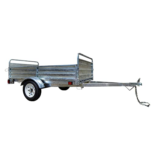DK2 4.5 ft. x 7.5 ft. Single Axle Hot-Dipped Galvanized Multi-Utility Trailer