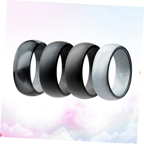 Anillos de boda de silicona para mujer y hombre miniatura 3