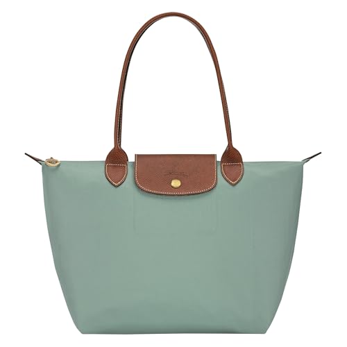 longchamp 'Medium 'Le Pliage' Nylon Tote Shoulder Bag, Caladon