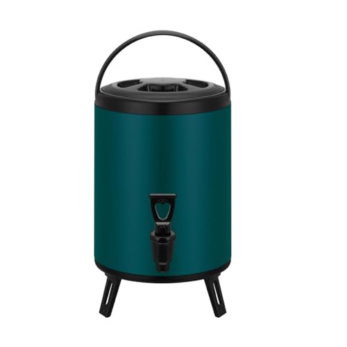 oiakus Stainless Steel Beverage Dispensers, Hot and Cold Water Dispenser 6L Urn Boiler, Portable Large Capacity Sealing Teapot with Faucet for Catering, Office, Hotels, Party