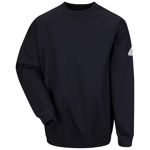 Bulwark FR Men's Midweight Flame Resistant Crewneck Pullover Sweatshirt