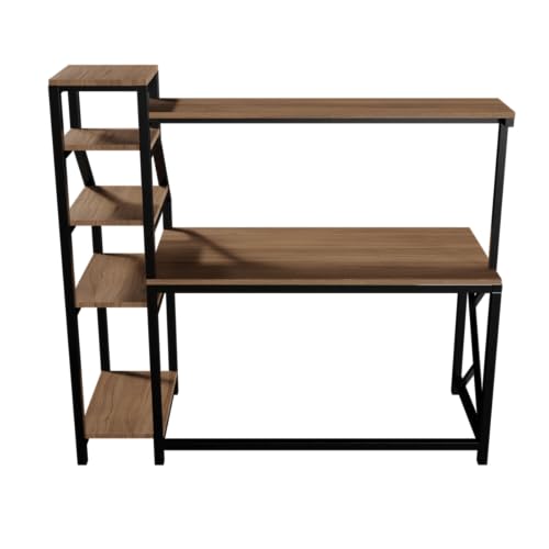 Image of Riyan Luxiwood Rio Computer Table in Engineering Wood for Home & Office, Simple Style Desk, Scratch Resistance Surface, Easy to Assemble. (Beige)