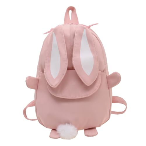 Sac à dos Kawaii Bunny pour filles - Cartable léger de maternelle au motif animal mignon 3D
