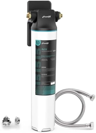 Frizzlife SW15 Under Sink Water Filter System, NSF/ANSI 53&42 Certified, Reduces 99.99% Lead, Chlorine, Bad Taste & Odor, Direct Connect Under Counter Drinking Water Filter, High Capacity, 0.5 Micron