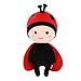 Oujppc Marienkäfer Plüschpuppe Stofftier, Cartoon Kuscheltiere, Plüschtiere Geschenk Für Kinder Baby Mädchen Jungen Geburtstag Weihnachten, 30Cm(Rot)