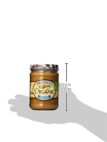 image for Smucker's Organic Creamy Peanut Butter, 16 oz, 2 pk, 1.00 Pound (Pack 