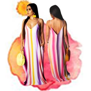 Image of SheKiss 2026 Women's Casual Summer Floral Long Maxi Dresses Floor Length Sleeveless Plus Size Sundresses