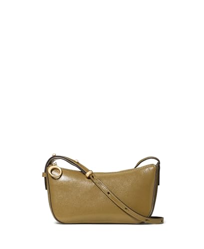 kate spade new york Halo Fine Grain Leather Crossbody, Glazed Dried Thyme, One Size